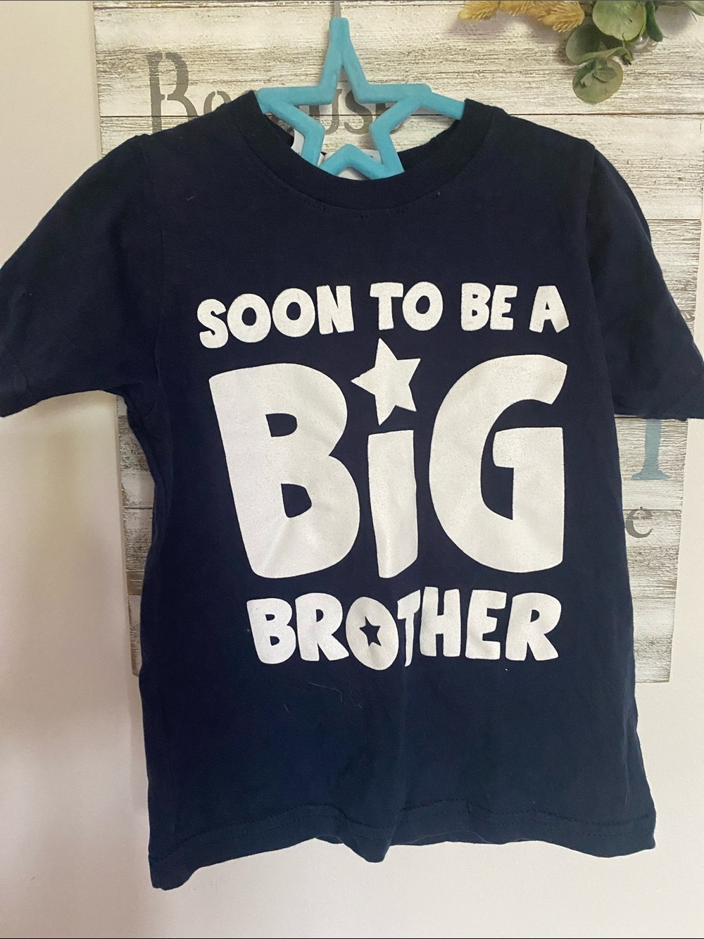 Rabbit Skins Kid Shirt “Big Brother” baby announcement